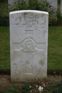 Gordon Dump Cemetery Ovillers-La Boisselle - Sladen, W