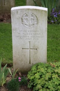 Gordon Dump Cemetery Ovillers-La Boisselle - Stevens, W A