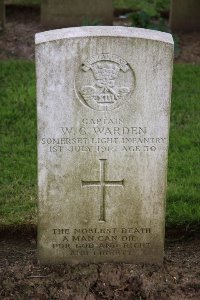 Gordon Dump Cemetery Ovillers-La Boisselle - Warden, Walter George