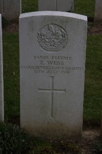 Gordon Dump Cemetery Ovillers-La Boisselle - Webb, E