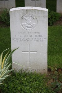 Gordon Dump Cemetery Ovillers-La Boisselle - Wescombe, Edgar Thomas