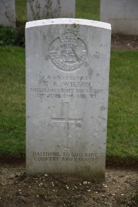 Gordon Dump Cemetery Ovillers-La Boisselle - Wilson, Benjamin Robert