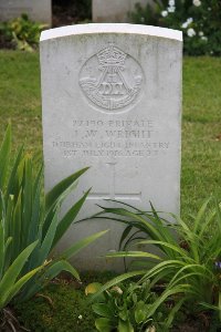 Gordon Dump Cemetery Ovillers-La Boisselle - Wright, Joseph William