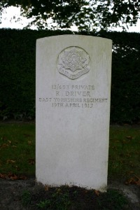 Mons (Bergen) Communal Cemetery - Driver, R