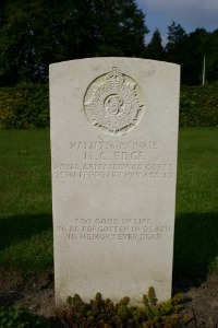 Mons (Bergen) Communal Cemetery - Edge, Horace Charles