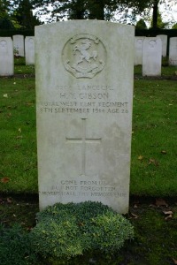 Mons (Bergen) Communal Cemetery - Gibson, Harold Young