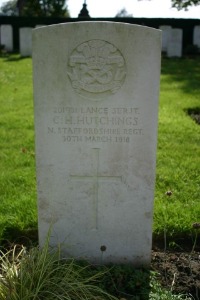 Mons (Bergen) Communal Cemetery - Hutchings, Charles Henry