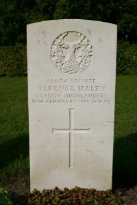 Mons (Bergen) Communal Cemetery - Maley, Terence