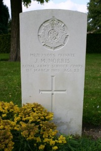 Mons (Bergen) Communal Cemetery - Norris, J M