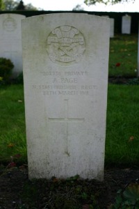 Mons (Bergen) Communal Cemetery - Page, A
