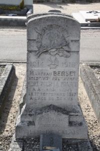 Calais Southern Cemetery - Berset, Marceau