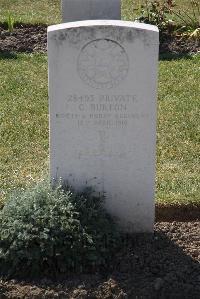 Calais Southern Cemetery - Burton, Cornelius