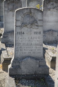 Calais Southern Cemetery - Caron, Emile