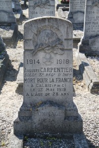 Calais Southern Cemetery - Carpentier, Auguste