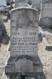 Calais Southern Cemetery - Cassez, Gaston