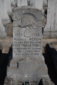 Calais Southern Cemetery - Henon, Maurice