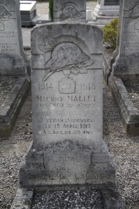 Calais Southern Cemetery - Mallet, Maurice