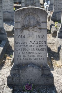 Calais Southern Cemetery - Masson, Auguste