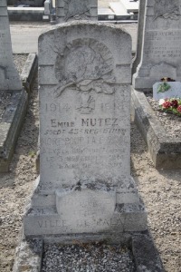 Calais Southern Cemetery - Mutez, Emile