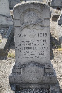 Calais Southern Cemetery - Simon, Edmond