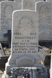 Calais Southern Cemetery - Trolet, Roger