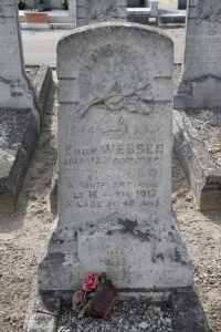 Calais Southern Cemetery - Webber, Emile