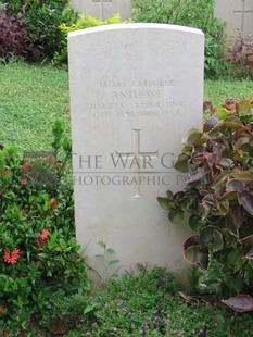 TRINCOMALEE WAR CEMETERY - ANTHONY, 