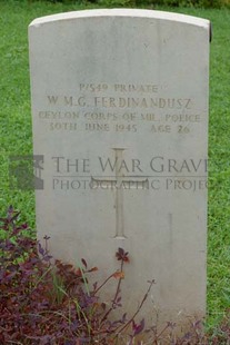 TRINCOMALEE WAR CEMETERY - FERDINANDUSZ, WIJERATNE MUNANDIRAM GEORGE