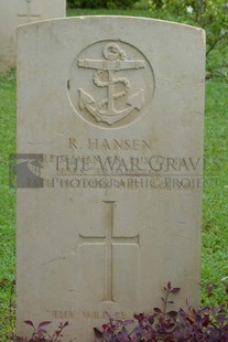 TRINCOMALEE WAR CEMETERY - HANSEN, RAYNOR