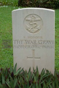 TRINCOMALEE WAR CEMETERY - HONOUR, KENNETH