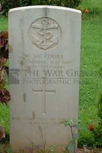 TRINCOMALEE WAR CEMETERY - McCOURT, WILLIAM