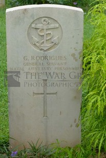 TRINCOMALEE WAR CEMETERY - RODRIGUES, GLORIA