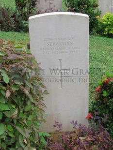 TRINCOMALEE WAR CEMETERY - SEBASTIAN, 