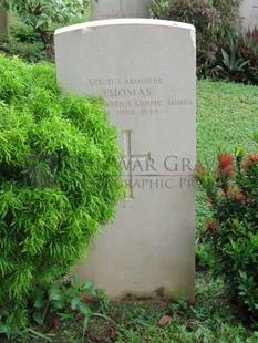 TRINCOMALEE WAR CEMETERY - THOMAS, 