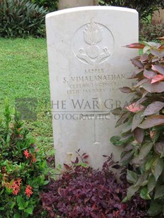 TRINCOMALEE WAR CEMETERY - VIMALANATHAN, S