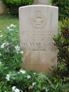 TRINCOMALEE WAR CEMETERY - ARCHIBALD, ROBERT