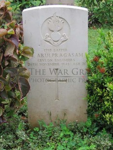 TRINCOMALEE WAR CEMETERY - ARULPRAGASAM, MARIAMPILLAIL