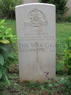 TRINCOMALEE WAR CEMETERY - D'ABRERA, HARRY OSMAND