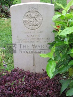 TRINCOMALEE WAR CEMETERY - SENN, NORMAN