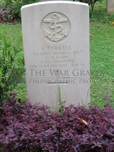 TRINCOMALEE WAR CEMETERY - TYRRELL, JAMES