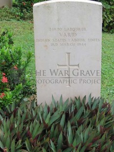 TRINCOMALEE WAR CEMETERY - VARID, C C