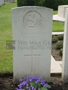 BROWN'S ROAD MILITARY CEMETERY, FESTUBERT - BARTON, JAMES LOUIS