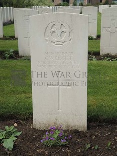 BROWN'S ROAD MILITARY CEMETERY, FESTUBERT - BISSET, CHARLES WILLIAM