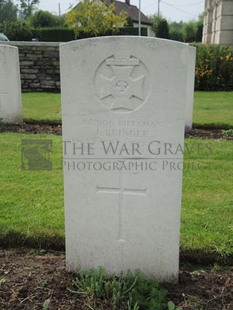 BROWN'S ROAD MILITARY CEMETERY, FESTUBERT - BRINDLE, JAMES