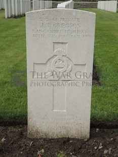 BROWN'S ROAD MILITARY CEMETERY, FESTUBERT - GREGSON, JAMES TAYLOR