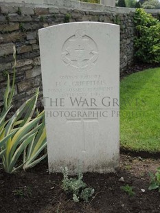 BROWN'S ROAD MILITARY CEMETERY, FESTUBERT - GRIFFITHS, H C