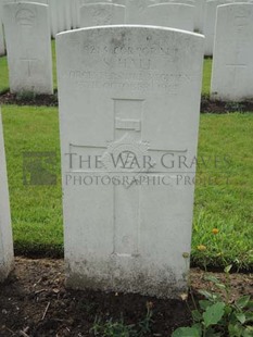 BROWN'S ROAD MILITARY CEMETERY, FESTUBERT - HALL, S