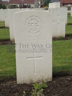 BROWN'S ROAD MILITARY CEMETERY, FESTUBERT - LANGRISH, HENRY JAMES