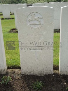 BROWN'S ROAD MILITARY CEMETERY, FESTUBERT - McGIBBON, F