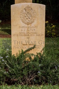 BEIRUT WAR CEMETERY - ACTON, STANLEY JAMES